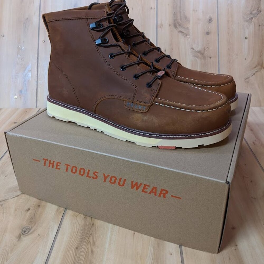 Brunt The Marin Boots Unlined Soft Toe 6" Mens Size 16 Brown Leather